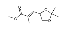 (S,E)-methyl 3-(2,2-dimethyl-1,3-dioxolan-4-yl)-2-methylacrylate结构式