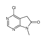 4-chloro-7-methyl-5H-pyrrolo[2,3-d]pyrimidin-6-one Structure