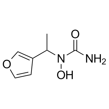 N-1-(Fur-3-ylethyl)-N-hydroxyurea结构式