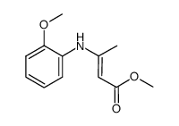 methyl 3-((2-methoxyphenyl)amino)but-2-enoate Structure