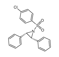 cis-2,3-diphenyl-N-p-chlorobenzenesulphonylaziridine Structure