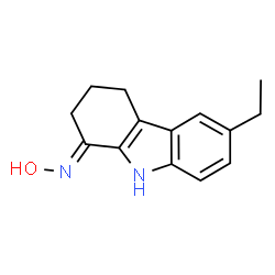 (E)-6-ethyl-2,3,4,9-tetrahydro-1H-carbazol-1-one oxime结构式