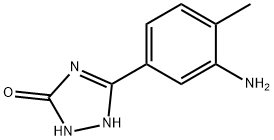 3-(3-氨基-4-甲基苯基)-4,5-二氢-1H-1,2,4-三唑-5-酮结构式