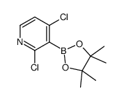 2,4-二氯吡啶-3-硼酸频哪醇酯结构式