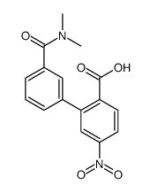 2-[3-(dimethylcarbamoyl)phenyl]-4-nitrobenzoic acid结构式