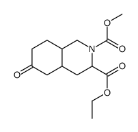 3-Ethyl 2-Methyl 6-oxooctahydroisoquinoline-2,3(1H)-dicarboxylate Structure