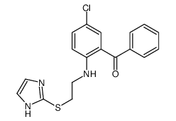 [5-chloro-2-[2-(1H-imidazol-2-ylsulfanyl)ethylamino]phenyl]-phenylmethanone结构式