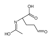 (2S)-2-acetamido-5-oxo-pentanoic acid structure