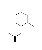 1-(1,3-dimethyl-4-piperidylidene)-2-propanone结构式