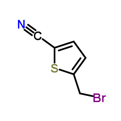 5-溴甲基噻吩-2-甲腈结构式