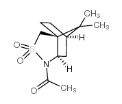 N-乙酰基-(2R)-樟烷-10,2-磺内酰胺结构式