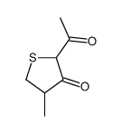 3(2H)-Thiophenone, 2-acetyldihydro-4-methyl- (9CI) Structure