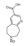 6,7,8,9-tetrahydro-5H-pyrido[2,3-d]azepine-3-carboxylic acid hydrochloride Structure
