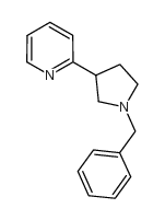 2-[1-(苯基甲基)-3-吡咯烷]-吡啶结构式