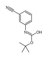(3-氰基苯基)氨基甲酸叔丁酯结构式