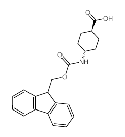 反-4-Fmoc-氨基环己烷甲酸结构式