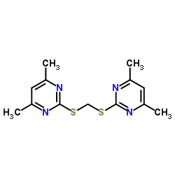 2,2'-(Methylenedisulfanediyl)bis(4,6-dimethylpyrimidine) Structure