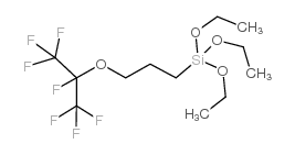 triethoxy-[3-(1,1,1,2,3,3,3-heptafluoropropan-2-yloxy)propyl]silane Structure