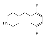4-(2,5-DIFLUOROBENZYL)PIPERIDINE Structure