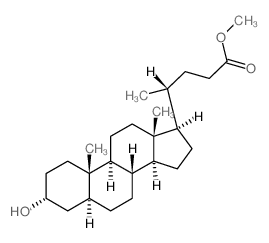 Cholan-24-oic acid,3-hydroxy-, methyl ester, (3a,5a)- Structure