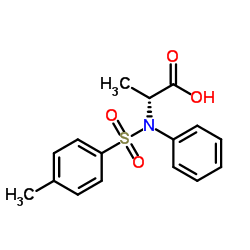 N-[(4-Methylphenyl)sulfonyl]-N-phenyl-D-alanine Structure