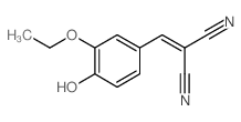 2-[(3-ethoxy-4-hydroxy-phenyl)methylidene]propanedinitrile Structure