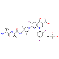 Alatrofloxacin Mesylate结构式
