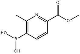 2-Methyl-6-(methoxycarbonyl)pyridine-3-boronic acid Structure
