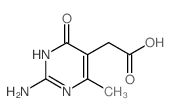 (2-AMINO-4-METHYL-6-OXO-1,6-DIHYDRO-PYRIMIDIN-5-YL)-ACETIC ACID结构式