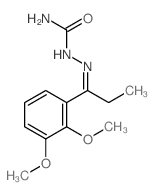 Hydrazinecarboxamide,2-[1-(2,3-dimethoxyphenyl)propylidene]-结构式