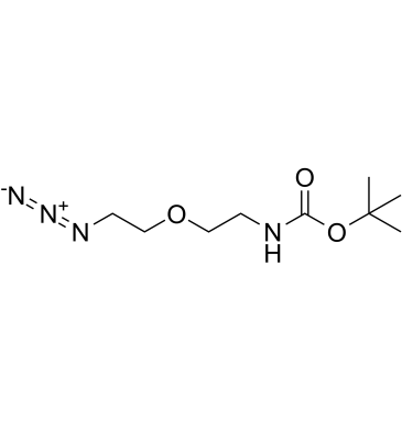 Boc-NHCH2CH2-PEG1-azide结构式
