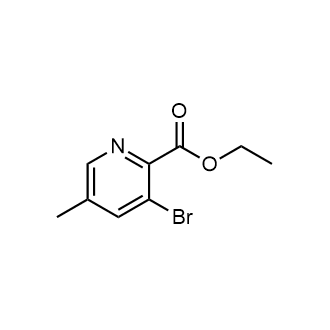 3-溴-5-甲基吡啶甲酸乙酯结构式