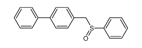 p-biphenylylmethyl phenyl sulfoxide结构式