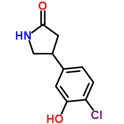 4-(4-Chloro-3-hydroxyphenyl)-2-pyrrolidinone Structure