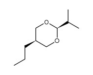 2α-Isopropyl-5α-propyl-1,3-dioxane结构式