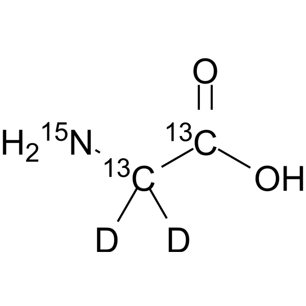 甘氨酸-13C2,15N,d2结构式