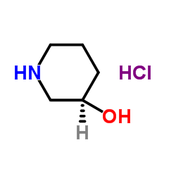 (|R|)-(+)-3-羟基哌啶盐酸盐结构式
