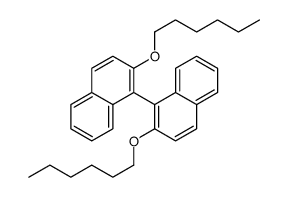 2-hexoxy-1-(2-hexoxynaphthalen-1-yl)naphthalene结构式
