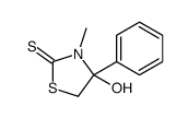 4-hydroxy-3-methyl-4-phenyl-1,3-thiazolidine-2-thione结构式