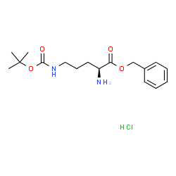 H-Orn(Boc)-OBzl.HCl Structure