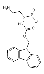 (R)-2-(芴甲氧羰基氨基)-4-氨基丁酸结构式