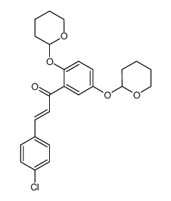 2',5'-bis(tetrahydropyran-2-yloxy)-4-chlorochalcone结构式