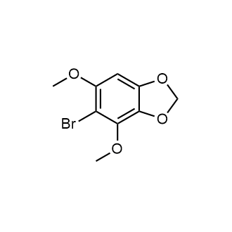 5-溴-4,6-二甲氧基苯并[d][1,3]二氧杂环戊烯结构式