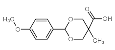 2-(4-methoxyphenyl)-5-methyl-1,3-dioxane-5-carboxylic acid Structure
