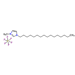 1-十六烷基-3-甲基咪唑六氟磷酸盐结构式