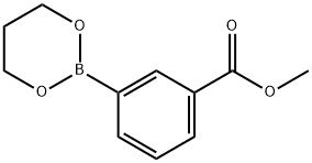 3-甲氧羰基苯硼酸-1,3-丙二醇酯结构式