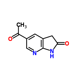 5-acetyl-1,3-dihydropyrrolo[2,3-b]pyridin-2-one Structure