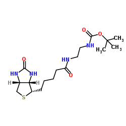 N-Boc-2-生物素酰氨基乙胺结构式