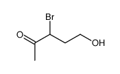 3-bromo-5-hydroxypentan-2-one结构式