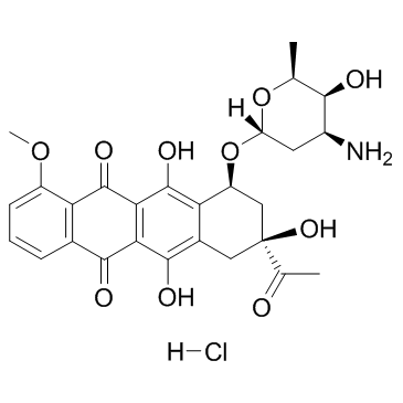 Daunorubicin HCl structure